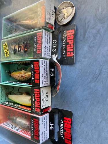 SET 5 NEUE RAPALA KÖDER BALSA MINNOWS FLOAT GR. 3-5-7 SINK SMALL CRANKBAITS NEU IM KARTON - Bild 6 von 6