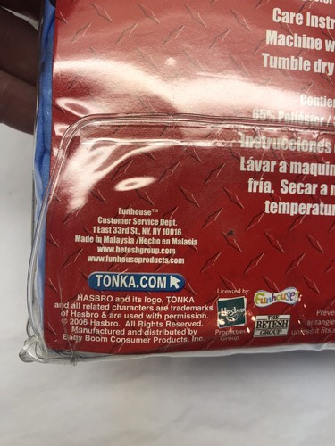 TONKA Big Trucks Crib/Toddler Bed Sheet-  1- fitted sheet Blue - Tonka Trucks - Picture 9 of 12