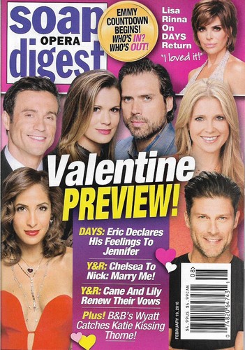 Soap Opera Digest Magazine February 19 2018 Darin Brooks Heather Tom - Picture 1 of 3