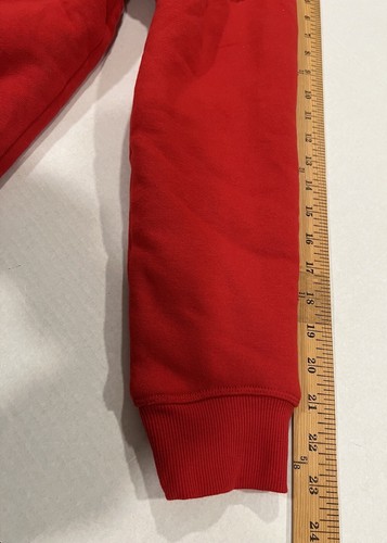 Style & Co Women Red Hooded Sherpa  Lined Jacket Kangaroo Pocket Full Zip NWT - Bild 4 von 10