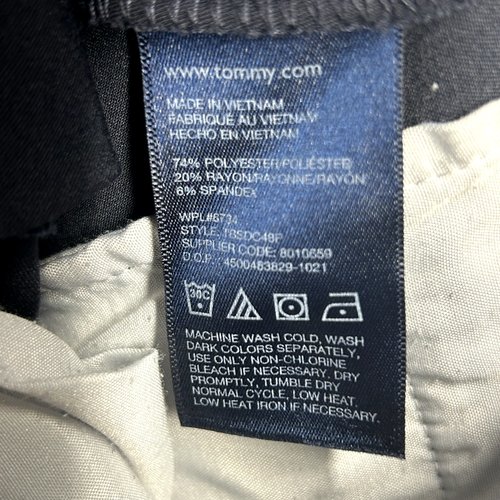 Tommy Hilfiger Boys' Flat-Front Dress Pant Straight Leg Fit Zip Fly & Belt Sz 12 - Picture 6 of 8