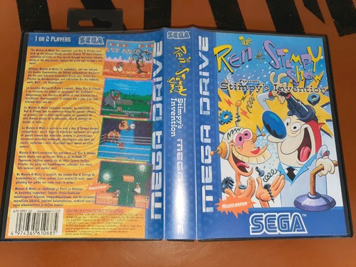 ## NEUWERTIG: SEGA Mega Drive - Ren & Stimpy in Stimpy´s Invention / MD Spiel ## - Bild 1 von 2
