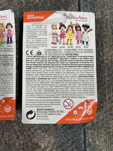 Mega Construx American Girl Wellie Wishers ¡Figuras! ¡Emerson, Kendall, Camille! - Imagen 7 de 7