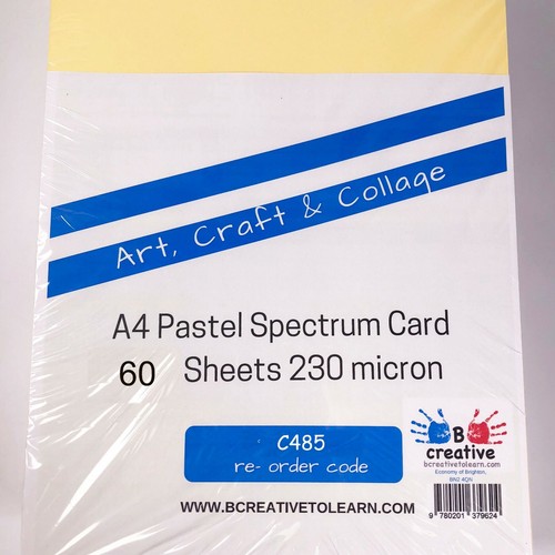 Pastel Card A4 Mixed Pastel Card 60 Sheets 160gsm 6 Shades A4 Printer Copier - Picture 5 of 5