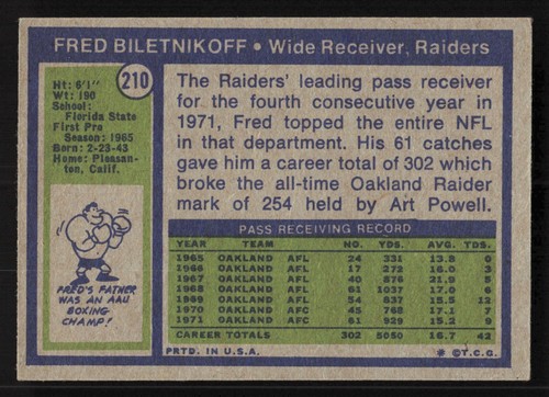 1972 Topps Football 133-263 See Scans SET BREAK Most are EX/NM/MT Pack Fresh! - Picture 203 of 353