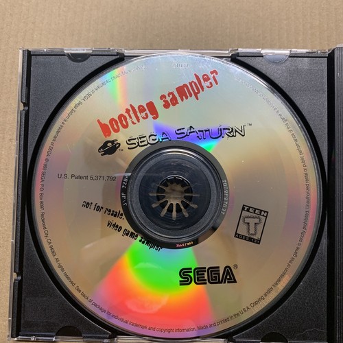 Bootleg Sampler (Sega Saturn, 1996) Vintage Video Game DISC ONLY - Picture 2 of 4