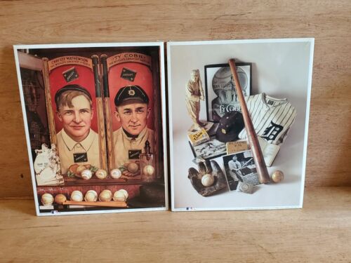 1993 Ty Cobb Georgia Peach + Christy Mathewson Factory Sealed 11x14 Print Poster