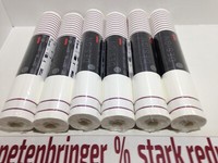 Vliestapete Rasch 6 X 773385 (6Rollen) Streifenmuster Weiß Lila Rot Wohnzimmer
