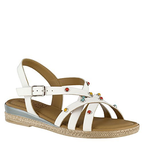 Easy Street Renata Para Mujer Sandalias blancoo 7 US 5 Reino Unido Easy Street Renata Para Mujer Sandalias blancoo 7 US 5 5 5 Reino Unido bienvenido a comprar