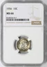 1956 10c Roosevelt Silver Dime NGC MS66