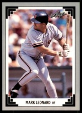 1991 Leaf Mark Leonard Baseball Cards #369