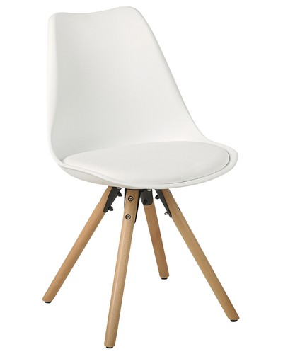Set of 2 Dining Chairs White DAKOTA - Picture 4 of 10