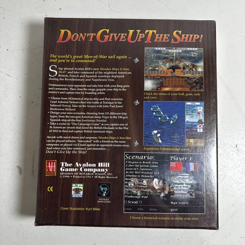 Wooden Ships & Iron Men (PC, 1996) Avalon Hill Action & Adventure Video Game - Picture 2 of 6