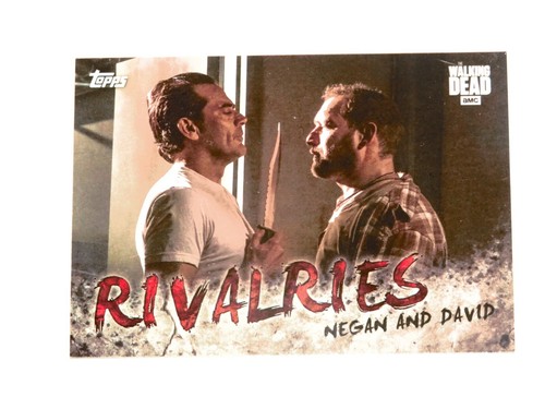 2017 Walking Dead Season 7 TV SHOW TOPPS INSERT RIVALRIES 4 CARD SET! R1-R4! - Picture 5 of 12