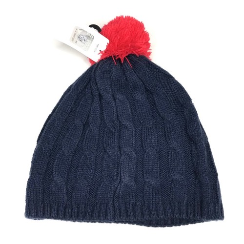 New England Patriots Mujer Pom Gorro Equipo NFL Ropa Lentejuelas Tejido Azul Rojo - Imagen 7 de 12