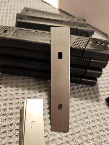 4 Zoll Schaberklingen 100 Stück Ersatz Edelstahl Rasierklinge zum Entfernen von Aufklebern - Bild 7 von 8