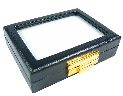 Details about / 6 PCS OF TOP GLASS JEWELRY GEM DISPLAY BOX CASE GOLD LOCKER 8X10CM 3.1X3.9INCH