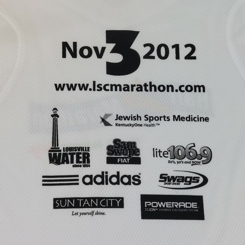 2012 Louisville Half Marathon Race Long Sleeve Poly Shirt Women's White Adidas M - Picture 8 of 11