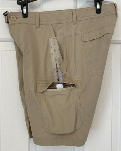 REI Co-op Women's Travel Hiking Cargo Shorts Tan Size 2 NWOT - Picture 6 of 9