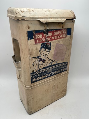 VINTAGE Standard Oil Windshield Wipes/Towels Dispenser Display