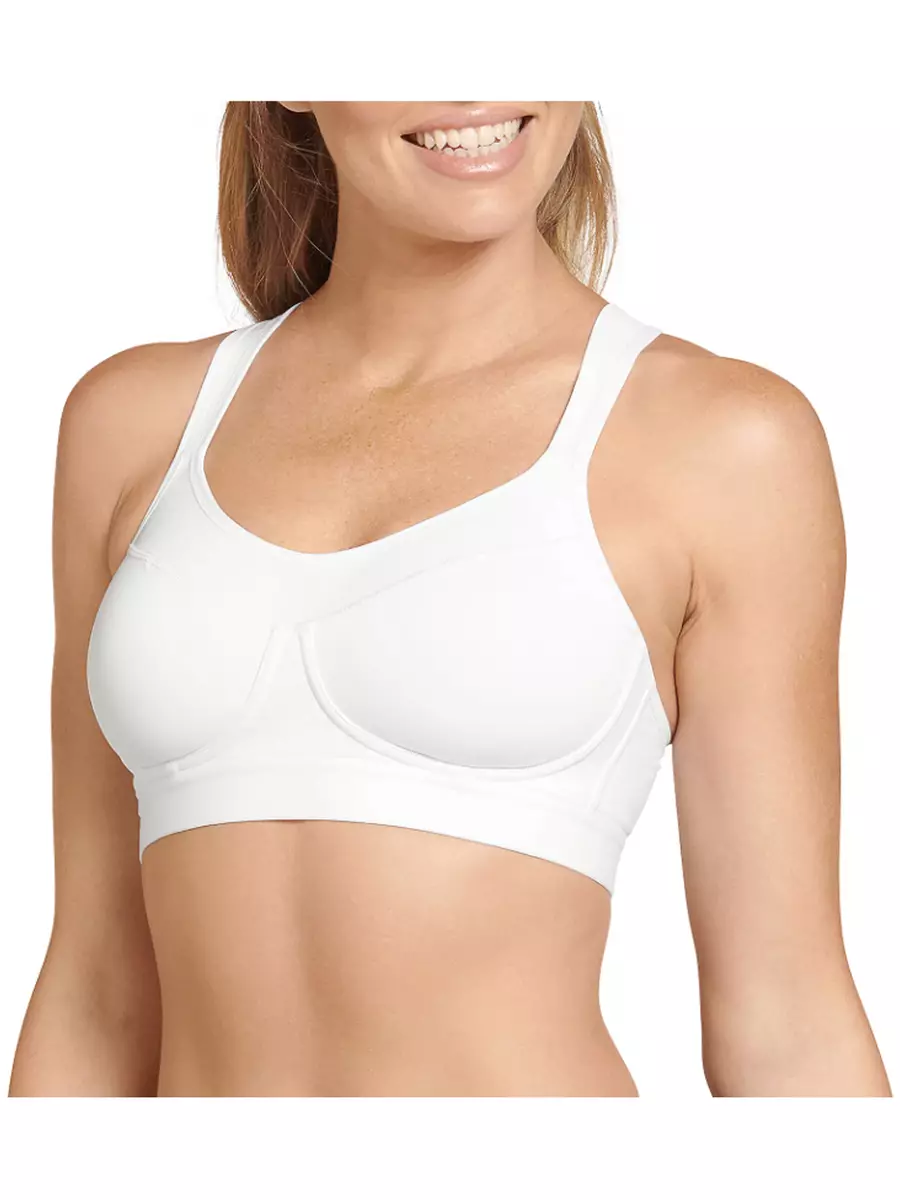 Jockey Forever Fit Lightly Lined Active Lifestyle Bra White