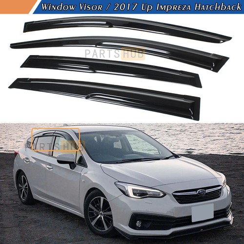 For 2017-2023 Subaru Impreza Hatchback FB20 Mugen Style Window Visors Rain Guard - Picture 1 of 5