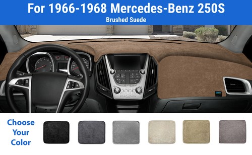 Dashboard Dash Mat Cover for 1966-1968 Mercedes-Benz 250S (Brushed Suede)