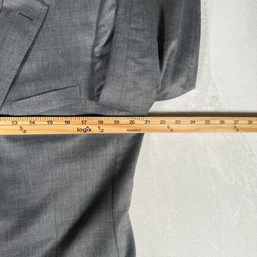 Z Zegna Blazer Men Size 50R Gray Wool Blend City 2-Button Jacket Made Mexico EUC - Picture 3 of 11