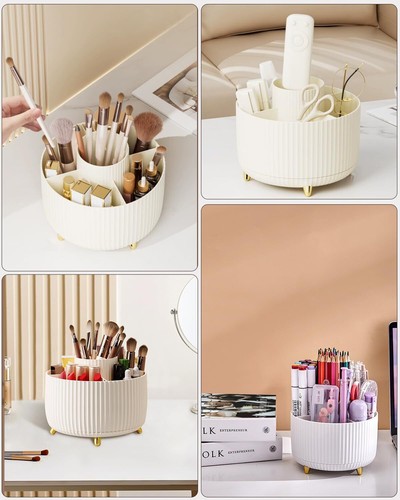 Kosmetik Make up Organizer, 360°Drehbarer Pinsel Organizer,Kosmetikregal Kosmeti - Bild 6 von 6