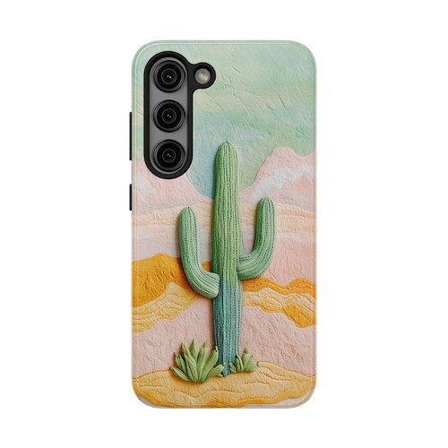 Cute Cactus in Desert Embroidery Print Tough Smart Phone Case iPhone Case - Picture 88 of 99