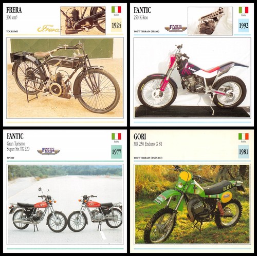 lot 59 Fiches Photo Moto ITALIE Edito Service texte en Français n2 - Picture 7 of 16
