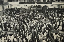 Crowd Stock Exchange Floor New York NY Market Place Own Your Share Posted 1956