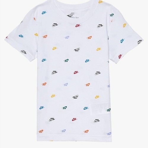 Nike girls 🔥🥰Futura Monogram All Over Print Tee girlsT-shirt Tee XL - Picture 3 of 7