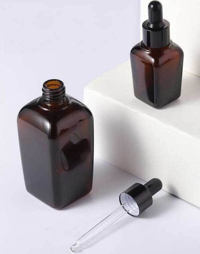 Bulk Buy 10ml-100ml Square Amber Luxury Glass Dropper Bottle w/ Essential Oil - Picture 8 of 8
