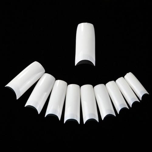 500Pcs/Box Natural French Acrylic False Nail Tips Art 10 Different Sizes Tools - Picture 3 of 9
