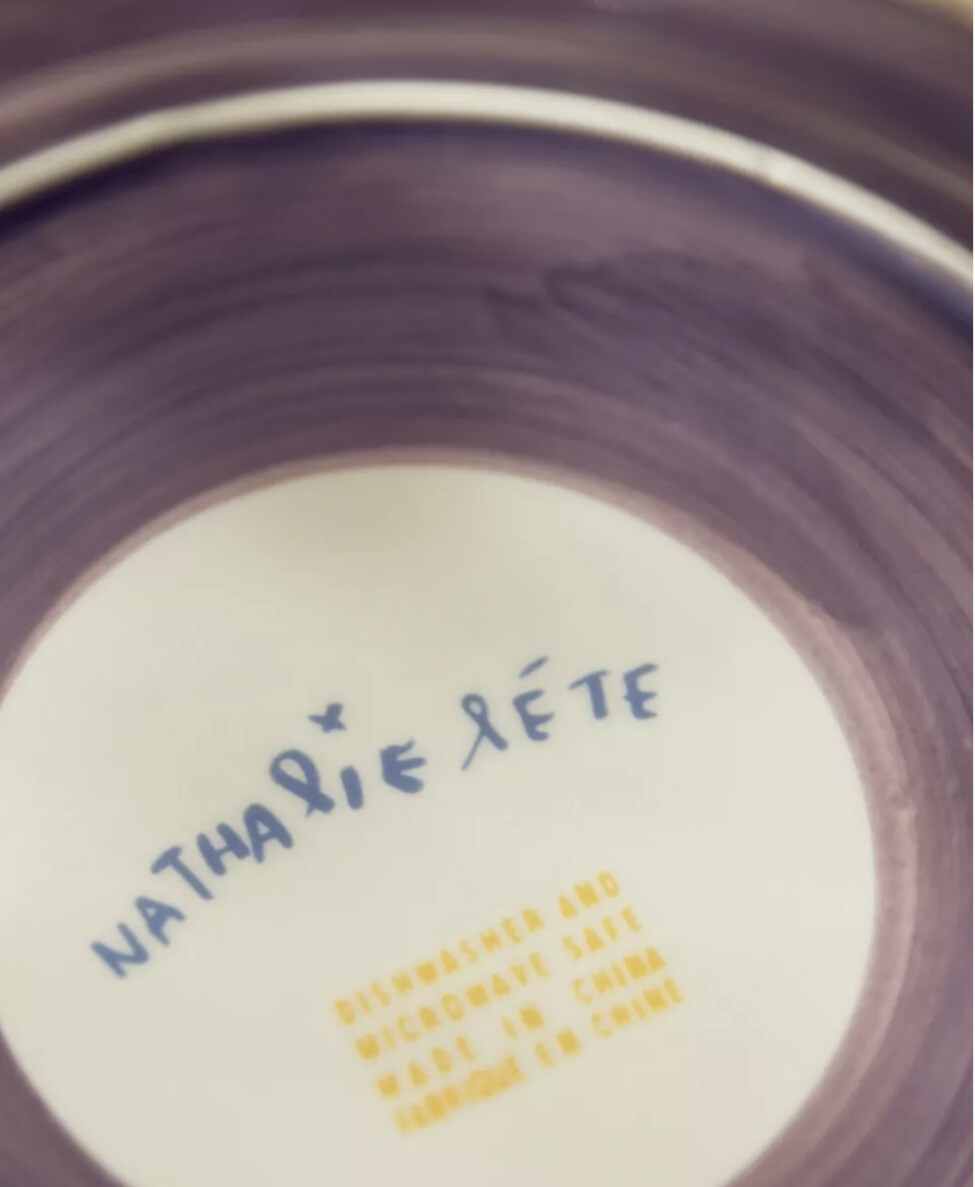 Anthropologie Nathalie Lete Paris Eiffel Tower Dinner Plate New In