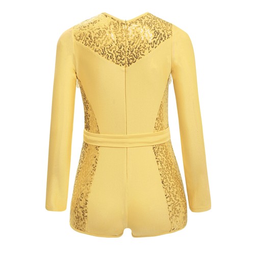 Kids Girls Bodysuit Sparkly Rompers School Leotard Tumbling Unitard Training - Picture 21 of 48