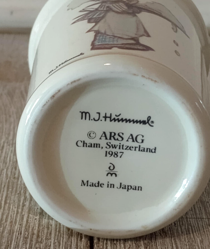 Vintage 1987 MJ Hummel Cinnamon Gold Trim Porcelain Spice Jar 4” Made In Japan - Picture 5 of 6
