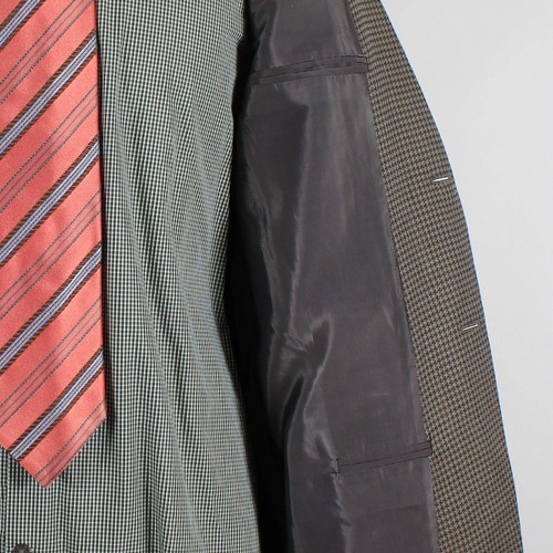 Giorgio Armani 40R Green Hound Wool Blend 2-Button Mens Sport Coat Blazer Jacket - Picture 9 of 9