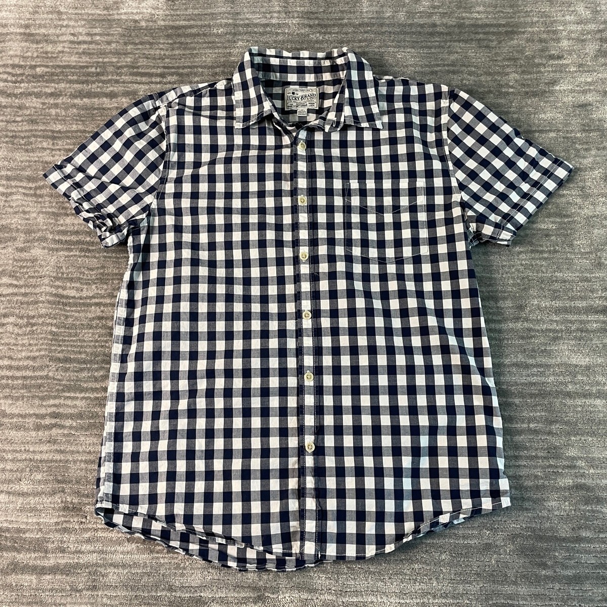 【U LAN】Youth Short Sleeve Checkered Shirt FB County Short Sleeve Checker Flannel Shirt | eBay