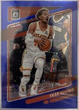 2021-22 Donruss Optic Blue Velocity Trae Young #51 Atlanta Hawks PG