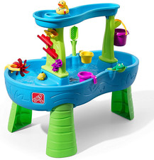 Rain Showers Splash Pond Toddler Water Table, Outdoor Kids Water Sensory Table,