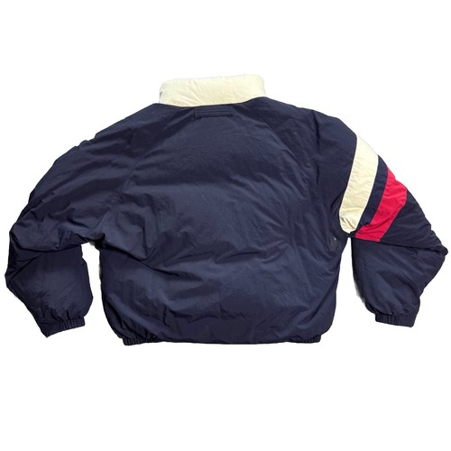 VTG Nautica Reversible Duck Down Jacket Men’s XL Blue Yellow Puffer 90s Hip Hop - Picture 9 of 15