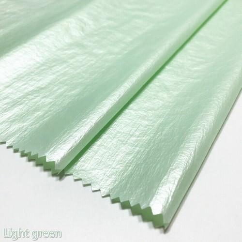 Metallic Fabric Pearlized Shiny Crinkle DIY for Puffer Coat Dress Home Decor - Picture 11 of 23