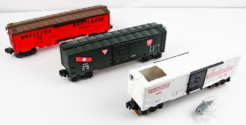 Lionel Rhino Transport Reefer Box 1:48 O Scale Model Train Freight Car 3P Lot - Picture 4 of 8