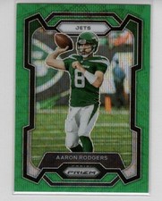 2023 Panini Prizm - Aaron Rodgers #227 - NY JETS COLOR MATCH - Green Wave Prizm