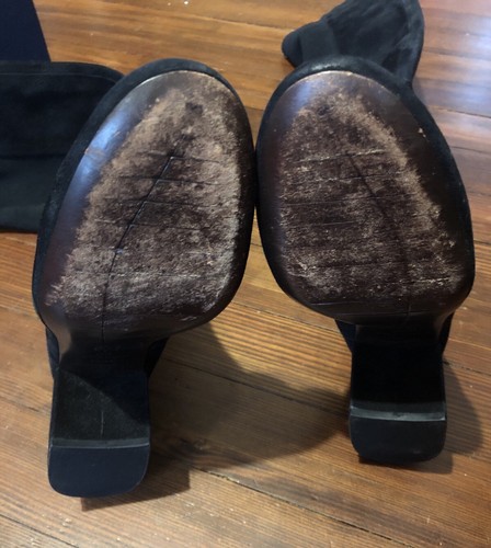 Cole Haan Elnora OTK Gamuza Puntera de almendra Sobre la Rodilla Bloque Tacón Mujer 11 - Imagen 10 de 12