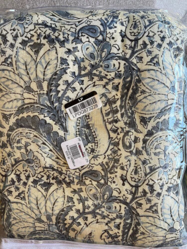 ZWEI Pottery Barn Amala Kalamkari Druck Leinen Verdunkelungsvorhänge, 50"x108", blau - Bild 2 von 2
