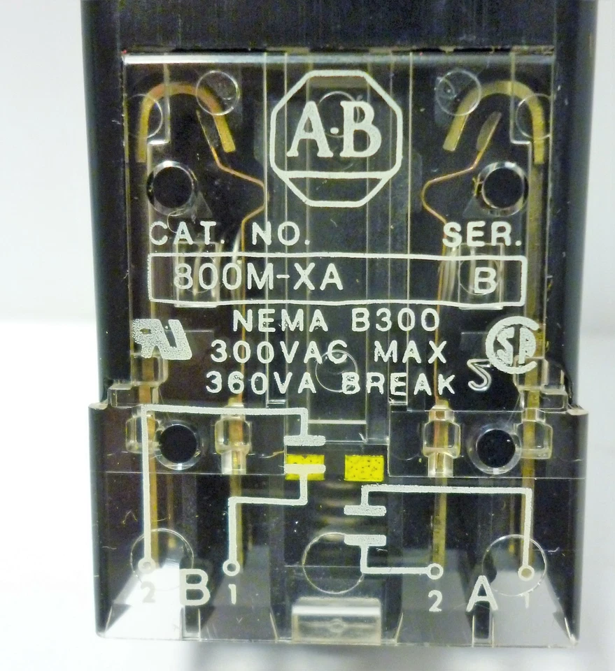 Interruptor selector iluminado Allen-Bradley 800MS-16HP2BRA2 Foto 2 de 4