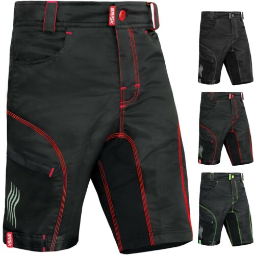Brisk Bike MTB Shorts Include Inner Padded Lining Compression Short X-8 - Picture 13 of 17